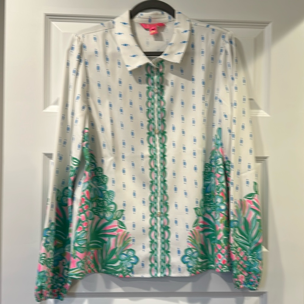 Lilly Pulitzer blouse size Large
